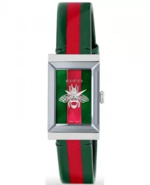 Image of Gucci G-Frame Green and Red Womens Watch YA147408 YA147408