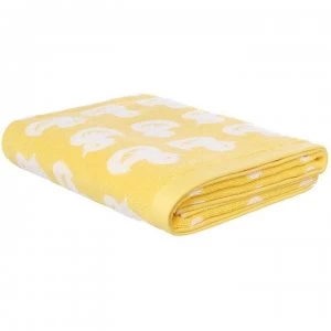 image of Linea Kids Bath Sheet - Duck Yellow