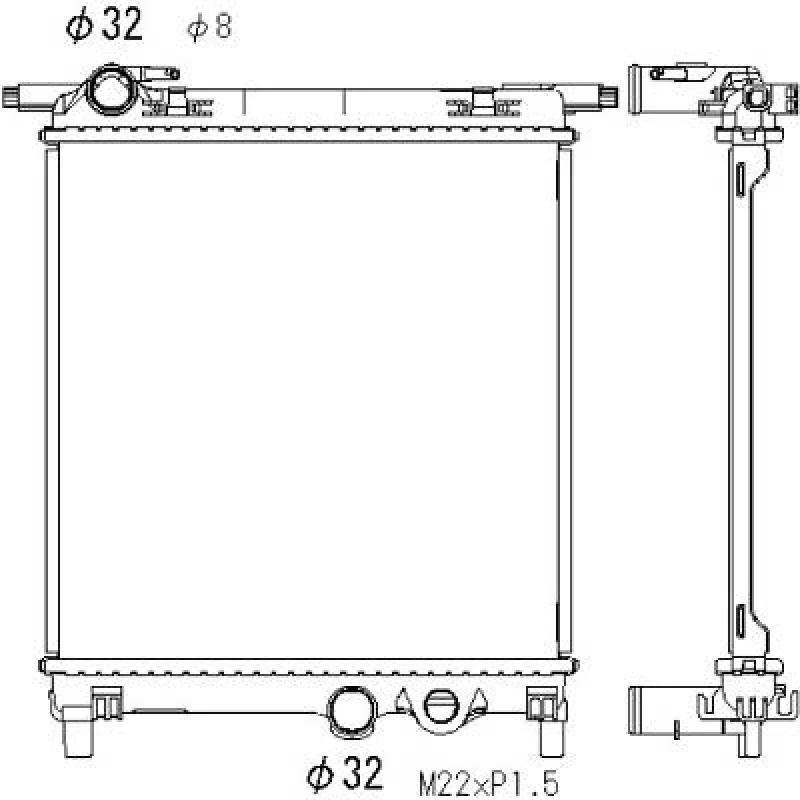 Image of Engine radiator DIEDERICHS DCM3469