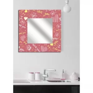 Image of MA-17 Pink I Love You Decorative Mirror