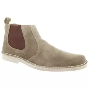 Image of Roamers Mens Real Suede Classic Desert Boots (7 UK) (Dark Brown)