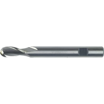 image of 3.00MM Series 12 HSS-Co 2 Flute Weldon Shank Ball Nose Long Series Slot Drills - Uncoated