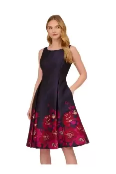 Image of Border Jacquard Dress