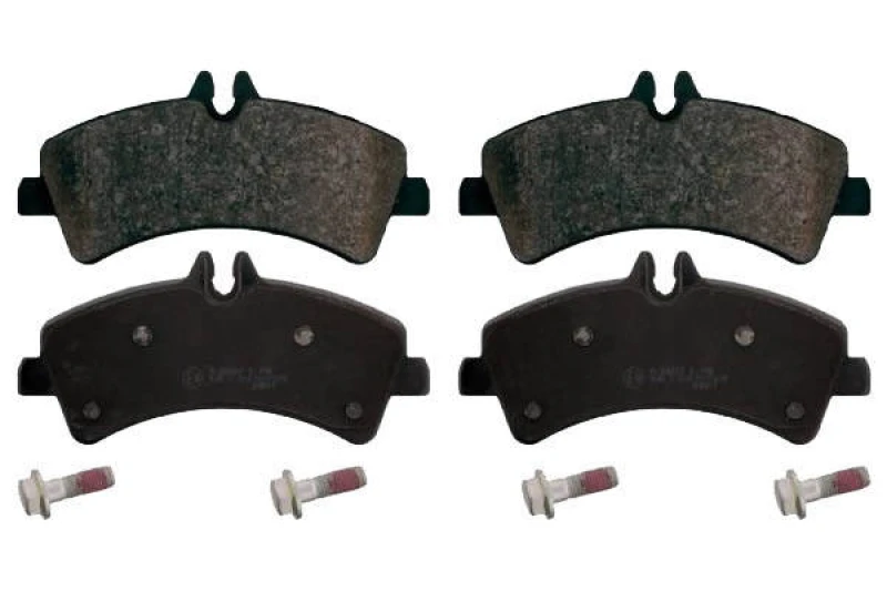 Image of SWAG 10 91 6709 Brake pad set Rear Axle, prepared for wear warning indicator, with fastening material Brake Pad Set,disc brake (402)