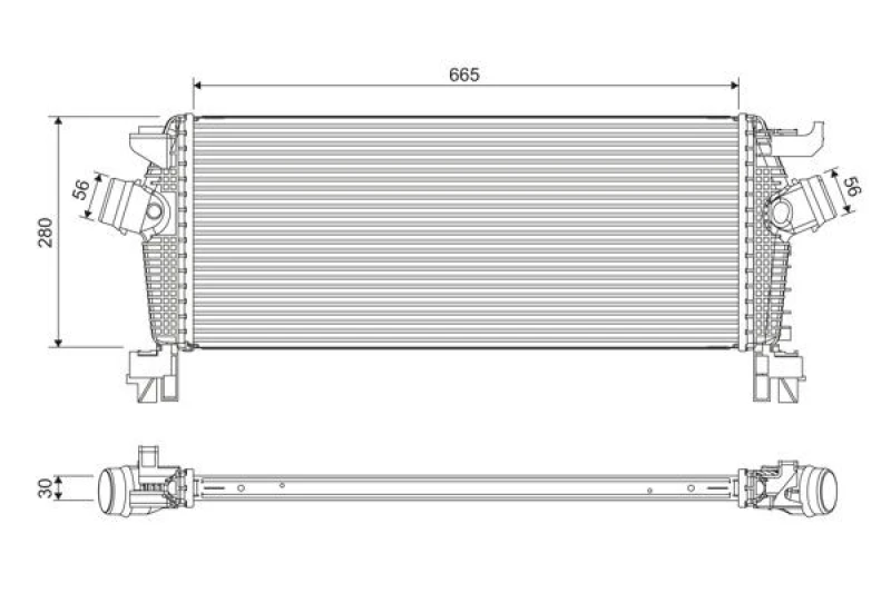 Image of Intercooler VALEO 818396