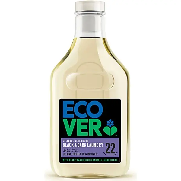 image of Ecover Black and Dark Laundry Liquid Lime & Lotus 1L