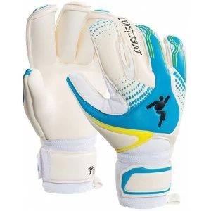 image of Precision Womens Fusion-X Pro Roll GK Gloves Size 5 (Blue/White)