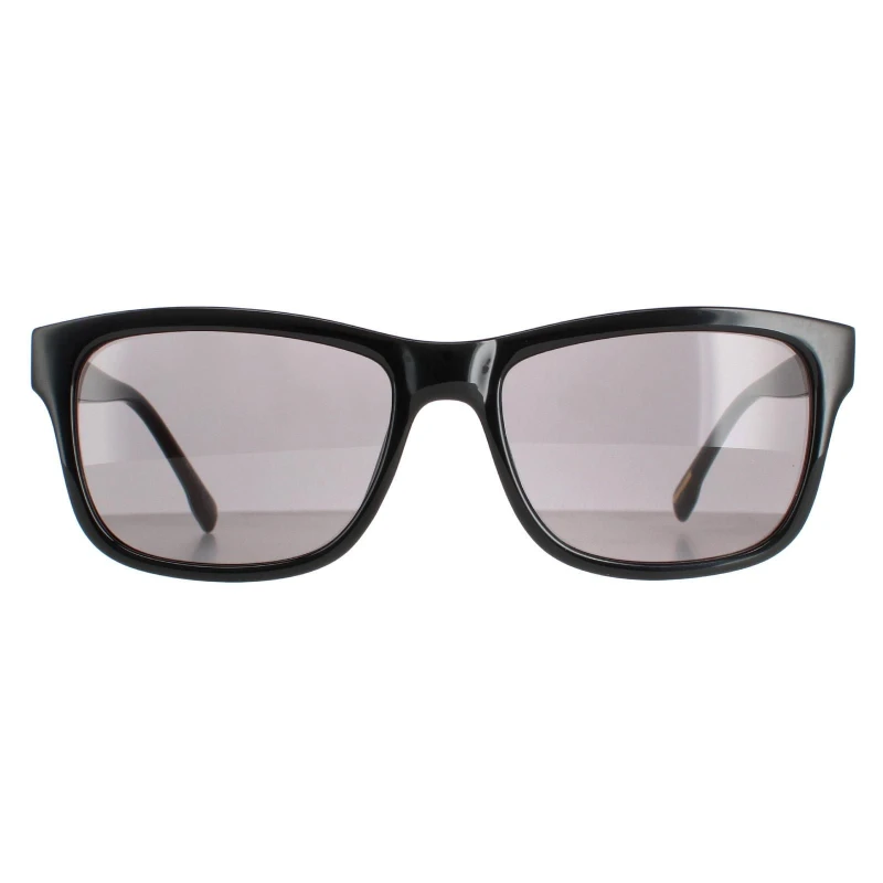 Image of Ted Baker Rectangle Polished Black Patterned Grey TB1455 Dane Black