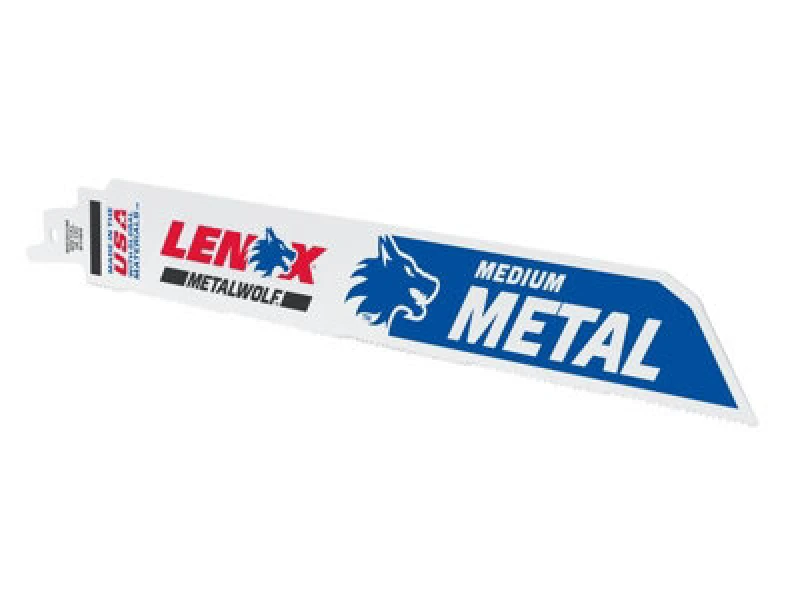 Image of Lenox Metalwolf Wave Edge Reciprocating Saw Blade 229 X 25 X 1.1mm 18 Tpi X5