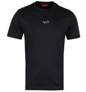 Image of Hugo Boss Durned Script Logo T-Shirt Black Size L Men