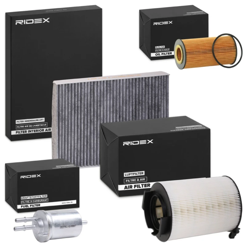 Image of RIDEX 4055F25722 Filter Set with gasket/seal Filter Set (4055)