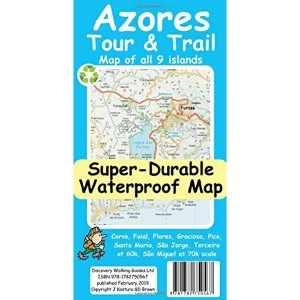 Image of Azores Tour and Trail Super-Durable Map Sheet map 2019