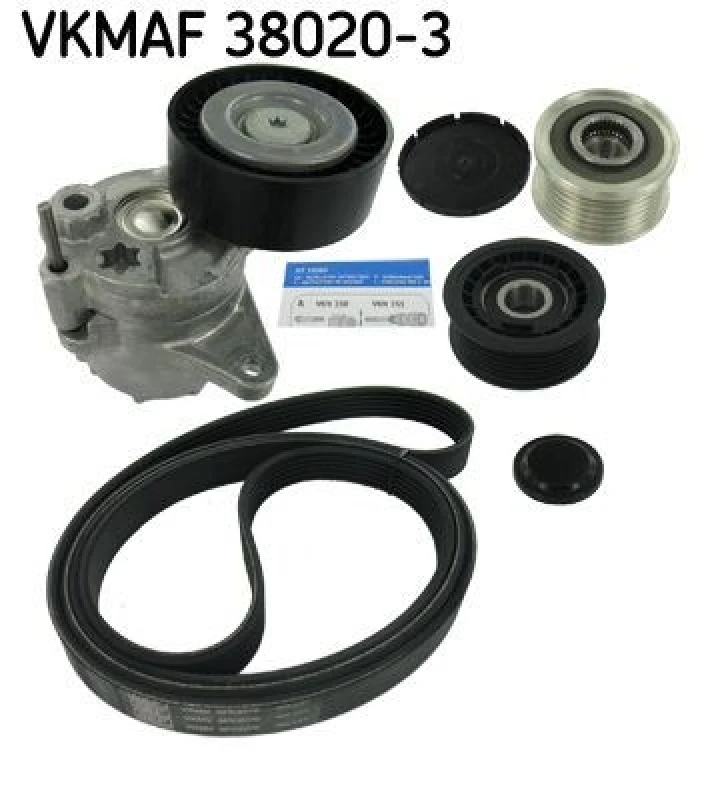 Image of SKF V-Ribbed Belt Set SKF VKMAF 38020-3