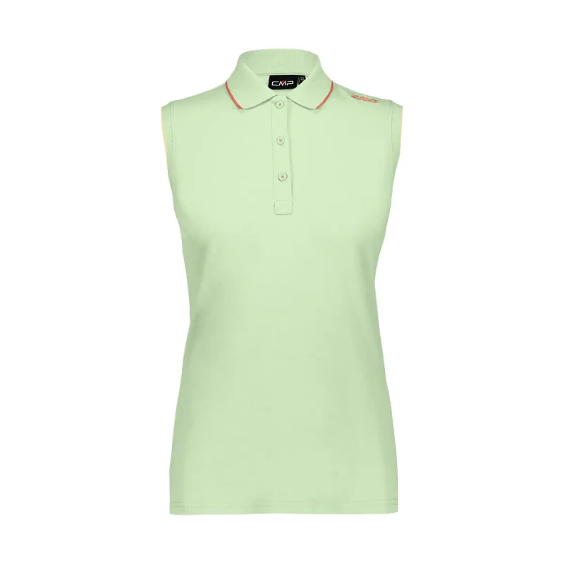 Image of CMP Woman's sleeveless polo shirt CMP Vert Female L