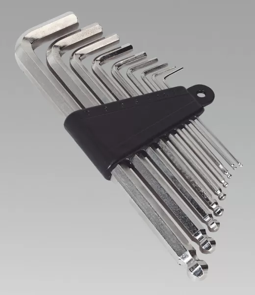 image of Genuine SEALEY S0494 Ball-End Hex Key Set 9pc Metric