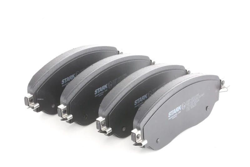 Image of STARK SKBP-0011398 Brake pad set Front Axle, with acoustic wear warning Low-Metallic Brake Pad Set,disc brake (402)