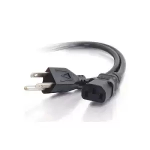 Image of DELL 1.8m NEMA 5-15 - C13 IEC Black NEMA 5-15P C13 coupler