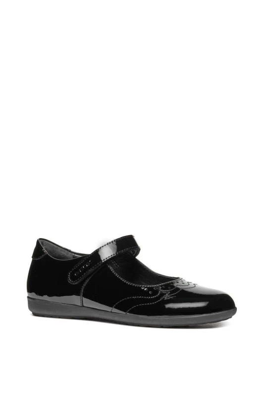 Image of Geox Girl's J IBERIDE A BALLERINA in Black Size: Infant 1.5 Black Female Infant 1.5