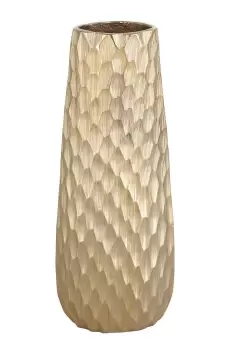 Image of Nilgaut Handcrafted Brushed Brass Aluminium Vase