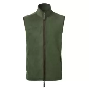 Image of Premier Mens Artisan Fleece Gilet (M) (Moss Green/Brown)