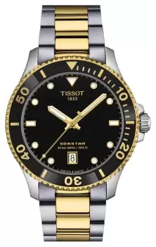 Tissot T1204102205100 Seastar 1000 (40mm) Black Dial / Two- Watch