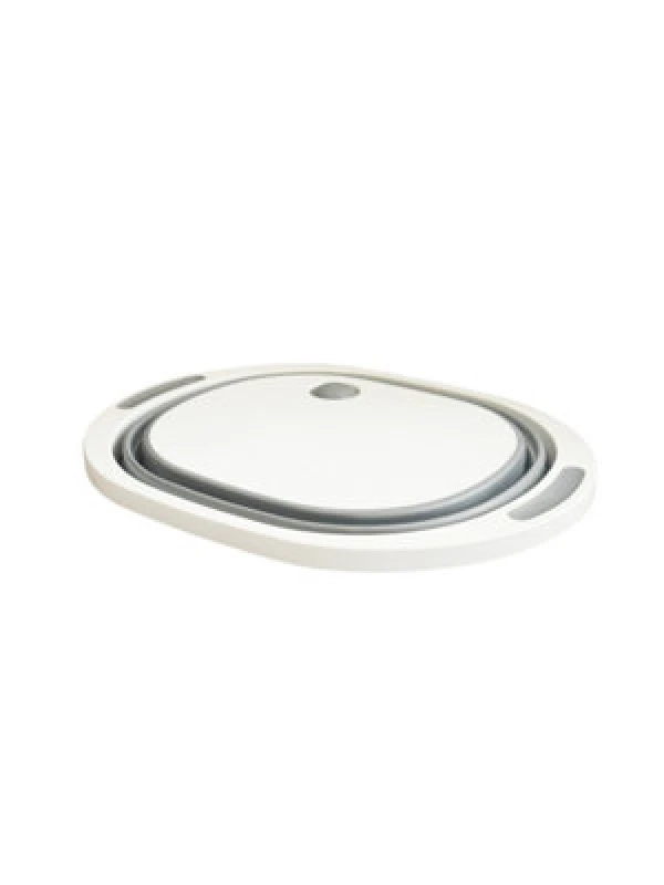 Image of Olpro Collapsible Silicone Folding Bowl With Cutting Board