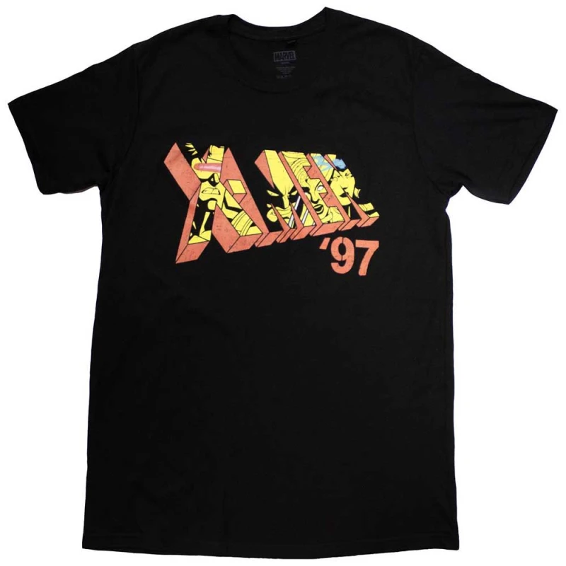 Image of Marvel X-Men '97 Logo T Shirt Black unisex