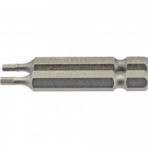 image of Draper Hex Screwdriver Bit Hex 2.5mm 50mm Pack of 2