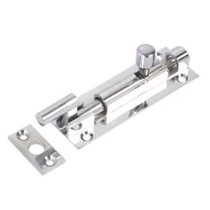 Image of Polished chrome Brass Necked bolt L76mm