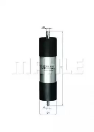 image of Fuel Filter KL658 78427163 by MAHLE Original