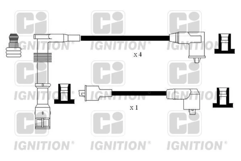 Image of QUINTON HAZELL Ignition lead set QUINTON HAZELL XC1175