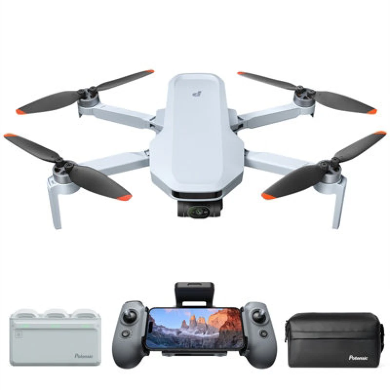 Image of Potensic Camera Drone Atom 2 Fly More Combo Bundle Grey