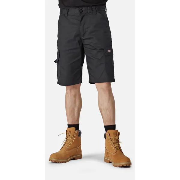 Image of Dickies Mens Everyday Polycotton Buttoned Workwear Cargo Shorts 30 - Waist 30' Black ED247SH-BLKII-30