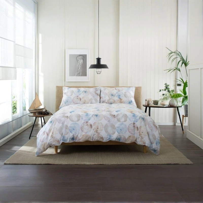 Image of The Lyndon Company Shell Duvet Cover Mother Of Pearl unisex Single