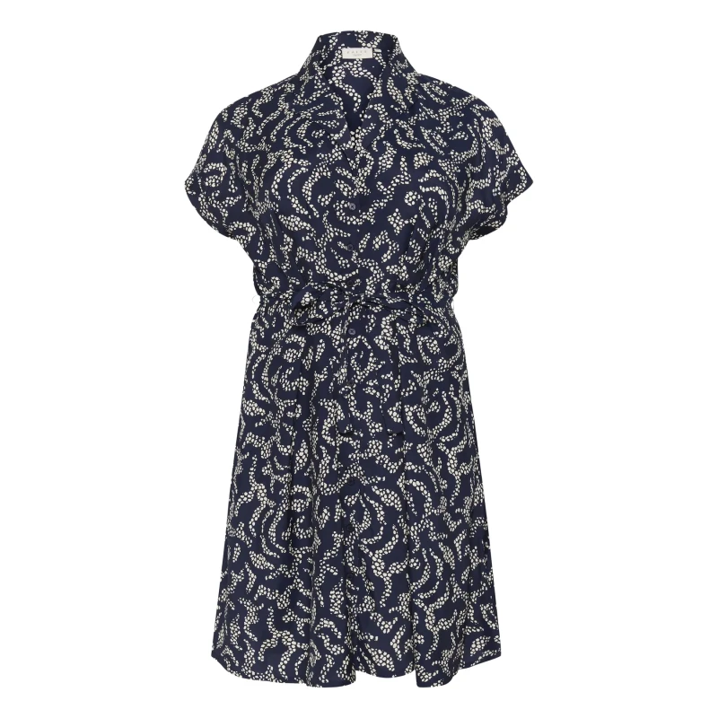 Image of KAFFE Curve Womens shirt dress KAFFE Curve Beate Bleu Female 48