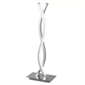 Image of Platt LED 2 Light Table Lamp Chrome