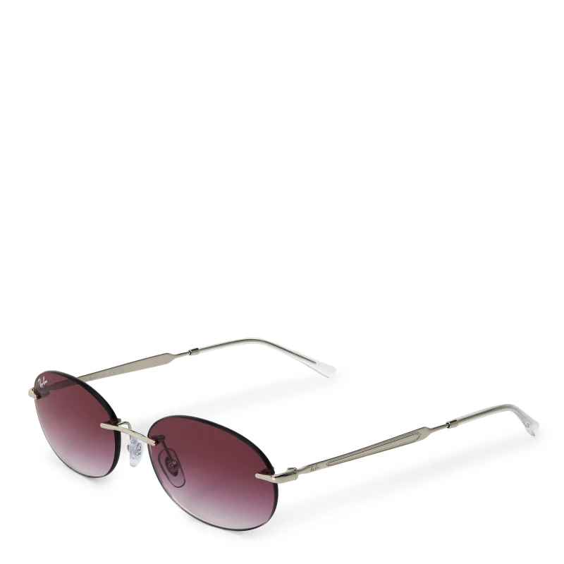 Image of Ray-Ban Rayban 0RB3767 Ld63 Round Sunglasses One Size Silver 75877511000