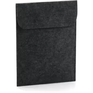 image of Felt iPad Slip Case (One Size) (Charcoal Melange) - Bagbase