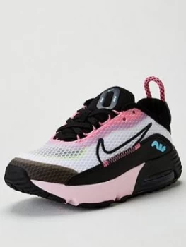 Image of Nike Childrens Air Max 2090 - White Black, White/Black, Size 11