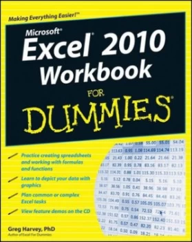 Image of Excel 2010 Workbook for Dummies by Greg Harvey Paperback
