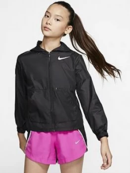 Image of Nike Older Girls Light Training Jacket - Black