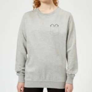 Image of Harry Potter Harry Potter Pocket Glasses Womens Sweatshirt - Grey - 3XL