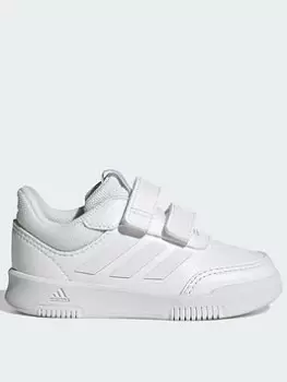 Image of adidas Unisex Infant Tensaur Sport 2.0 Trainers - White/White/White, Size 3 Younger