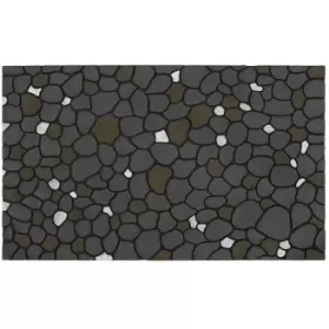 image of JVL Scraper Rubber Doormat 45x75cm, Canyon