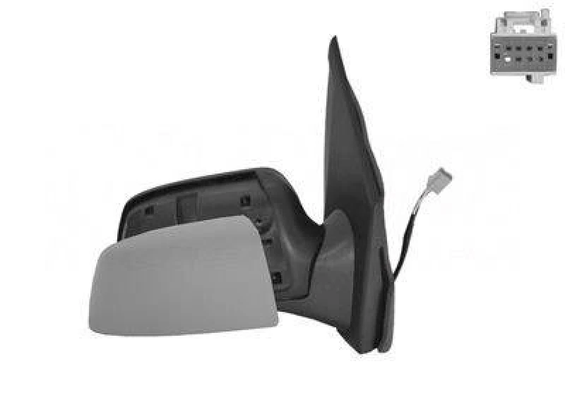 Image of VAN WEZEL 1811827 Wing mirror * HAGUS * Left, Heatable, primed Outside Mirror (50)