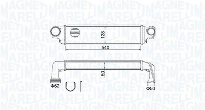 Image of MAGNETI MARELLI Intercooler MAGNETI MARELLI 351319204590