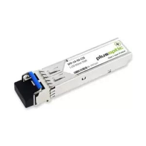 Image of Plusoptic SFP-1G-SX-CIS. SFP transceiver type: Fiber optic Maximum data transfer rate: 1250 Mbps Interface type: SFP. Product colour: Stainless steel