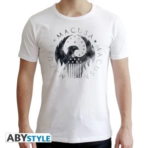 Image of Fantastic Beasts - Macusa Mens XX-Large T-Shirt - White