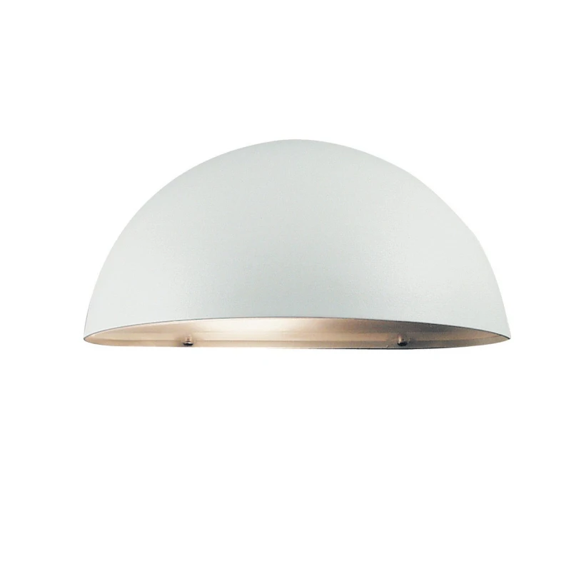 Image of Nordlux Scorpius Outdoor Wall Light White Metal Solar E27 Sensor Weatherproof - Mains Powered, IP33 White Unisex