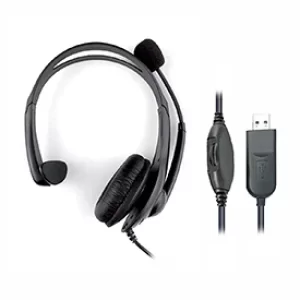 image of HiHo 218M Monaural USB-A Headset with Boom Mic